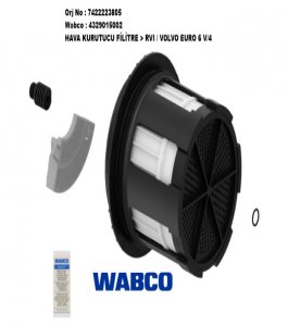 HAVA KURUTUCU FİLTRE RENAULT T VOLVO FH-FM V/4 7422223805 WABCO 4329015002