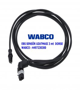 EBS SENSÖR UZATMASI 300 CM > DORSE YENİ MODEL SOKETLİ WABCO 4497230300